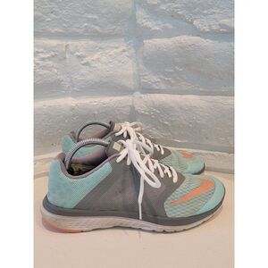 Nike FS Lite Run 3 Women's Size 7.0 Gray Blue Running Shoes Sneakers 807145-400
